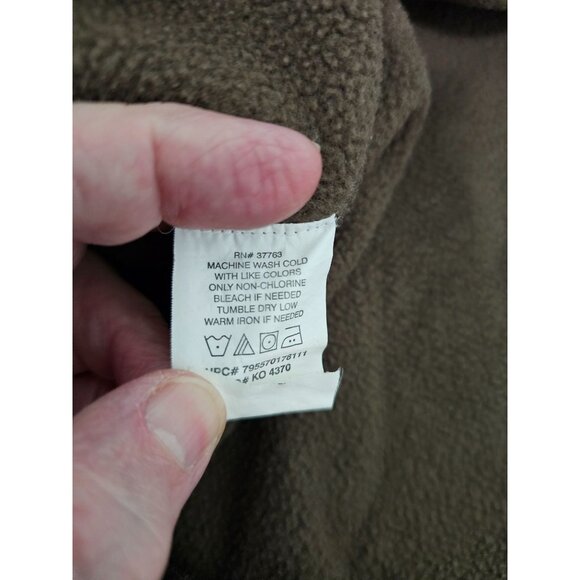 Mens Grand Slam Golf Pullover Half-Zip Sweatshirt Brown Size XL - Picture 5 of 6